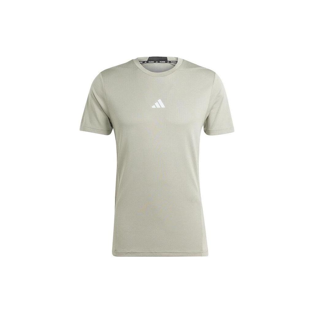 Adidas Casual Sports Short Sleeve T-Shirt Men Tops Gray IS3738