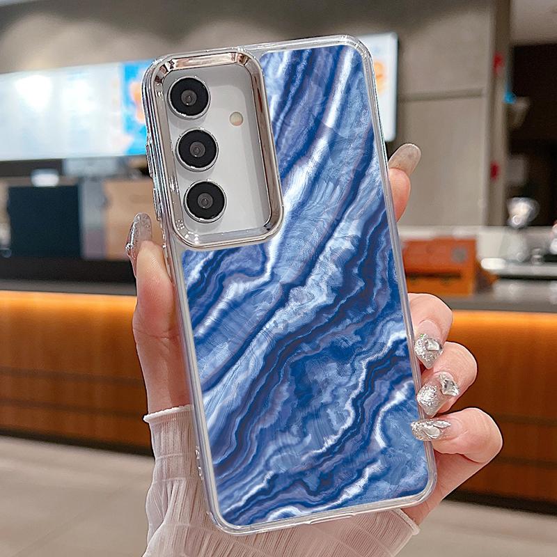 Sandstone Marble Case For Samsung Galaxy Z Flip 8 7 6 5 4 Flip8 Flip7 Flip6 Magnetic For Magsafe Clear PC Hard Folding Phone Cover