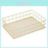 Iron Storage Basket For Cosmetics And Jewelry With Mesh Design For Home Use