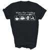 Plan For Today Coffee Boat Beer Boating Unisex Shirt Gift