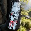 1PC Black White Zebra Animal 750ml Color Plastic Sports Water Bottle Leakproof Flip Straw Lid Suitable for Sports Office Home Use