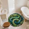 Snakes & Green Dragons Pattern Round rug,Carpet Rug for Living Room Bedroom Playroom ,Non-slip Floor Mat,Holiday Gifts and Birthday Gifts.