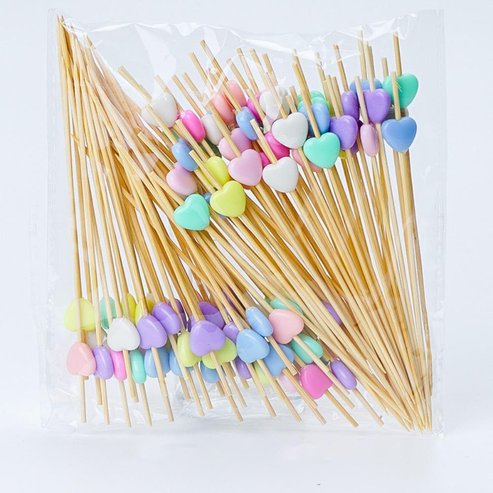 Picnic Party Supplies Cocktail Fork Wooden Dessert Salad Stick Cocktail Pick  Food Cupcake Fruit