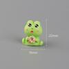 10 Stück Lustiger Feiertagsfrosch Tier Auto Dekoration Harz Handwerk Miniaturfigur Winzig Für Bonsai Mikrolandschaft Feengarten Dekoration