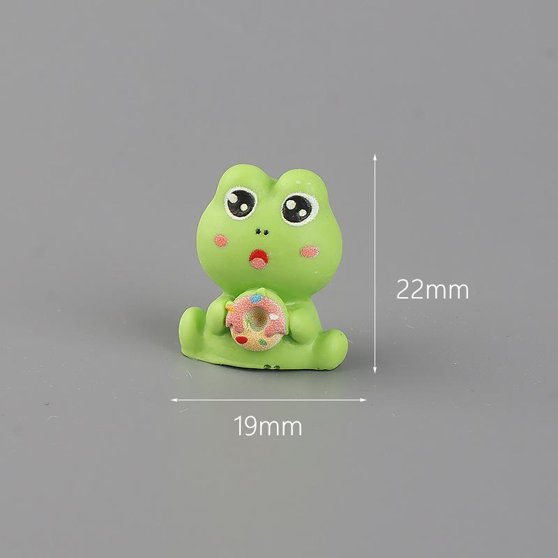 10 Stück Lustiger Feiertagsfrosch Tier Auto Dekoration Harz Handwerk Miniaturfigur Winzig Für Bonsai Mikrolandschaft Feengarten Dekoration