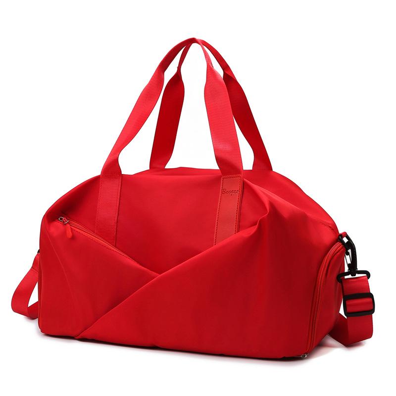 Women's Fitness Sports Bag with Shoe Compartment, Dry/Wet Separation, and Macaron Color for Yoga, Swimming, and Training