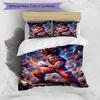 3pcs Duvet Cover Set (1*Duvet Cover + 2*Pillowcase, Without Core), Dragon Ball Print Bedding Set, Bedroom Decor, All‑Season, Gift