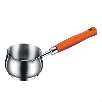 Butter Melting Pot Fried Egg Pan Wooden Handle Practical Mini Frying Oil Spoon for Home Kitchen