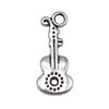 Musical Charms Multi Color Alloy Guitar Pendants For Music Themed Jewelry Making
