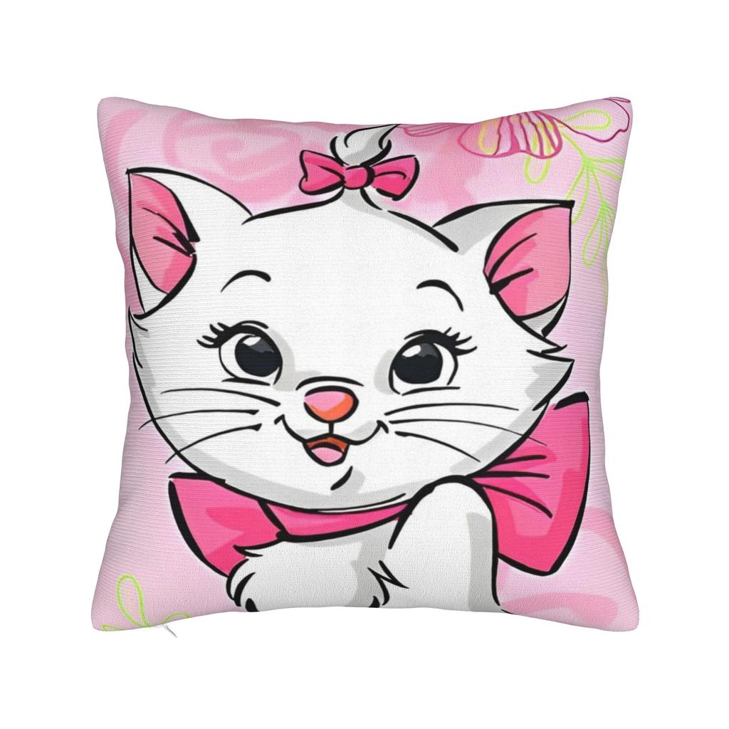 Marie Cat Aristocats Square Pillowcases Polyester Couch Cushion Case Creative Decorative Pillow Cover 45*45