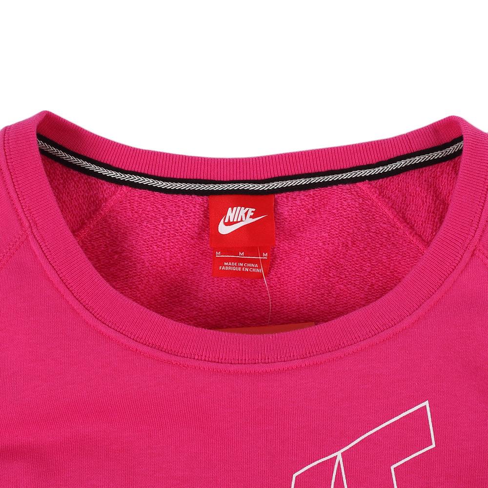 Nike Rally Crew Lifestyle Series Logo Versatile Pullover Long Sleeve Sweatshirt Women sweatshirt Rose 642716-612