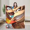 Fun Donkey Kongs Plush Blankets Girls Boys  Flannel Bedding Throws For Couch Chair Super Soft Design Quality Bedspread Gift