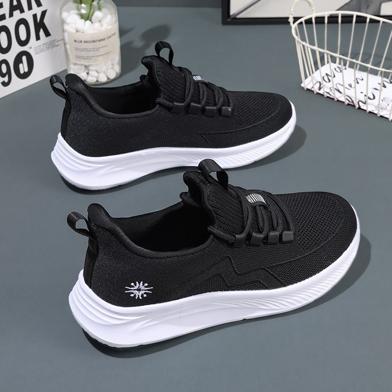 Mom shoes spring casual middle-aged women's shoes light and breathable elderly sports walking shoes non-slip elderly shoes women