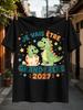French Je Vais Etre Grand Frre 2027 Announcet With Two Cute Green Dinosaurs And Stars Unisex All Unisex All TShirt