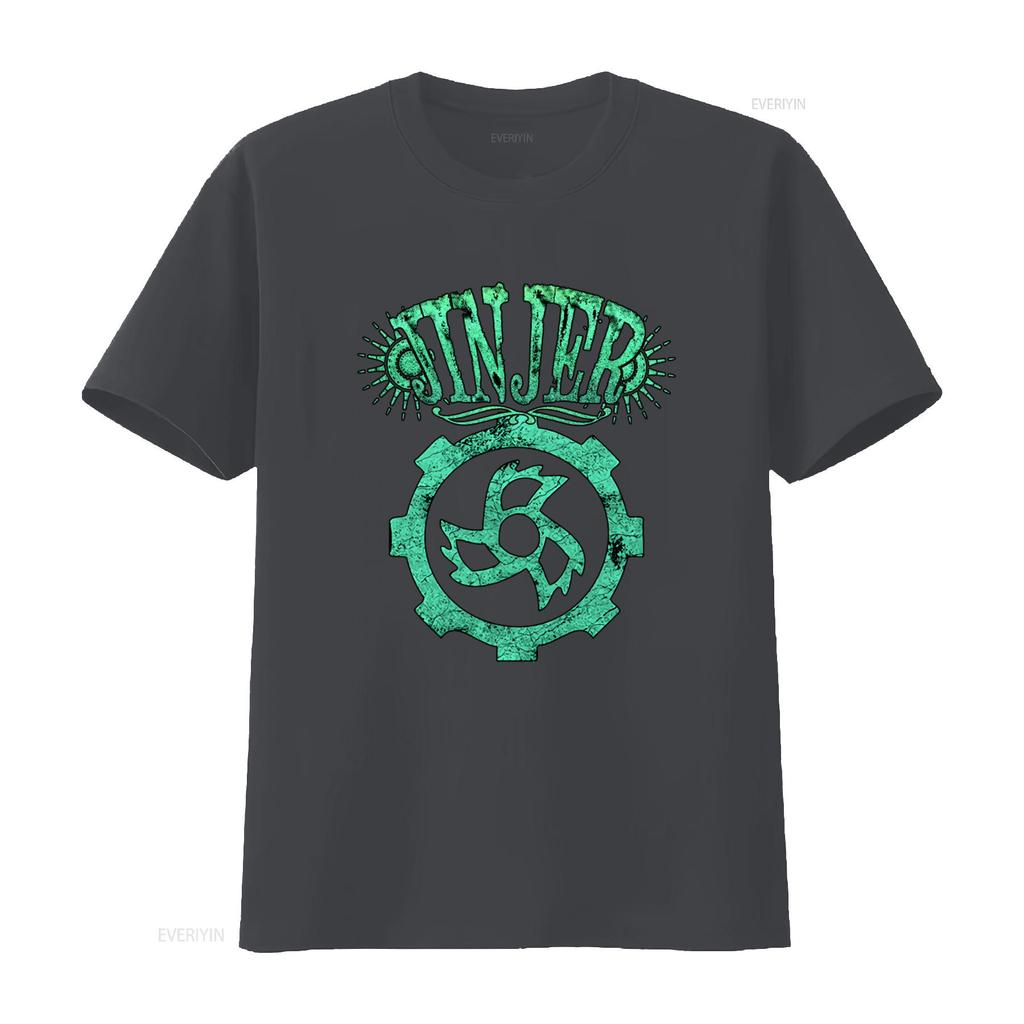 Jinjer T Shirt Print Rock Band Gear Design  vintage Washed Versatile Top For Everyday Wear graphic Casual streetwear Slightly