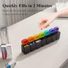 Weekly Pill Organizer Magnetic Removable Pill Box 7 Day 1 Time a Day Large Travel Pill Case Week Once Daily Medication Dispenser