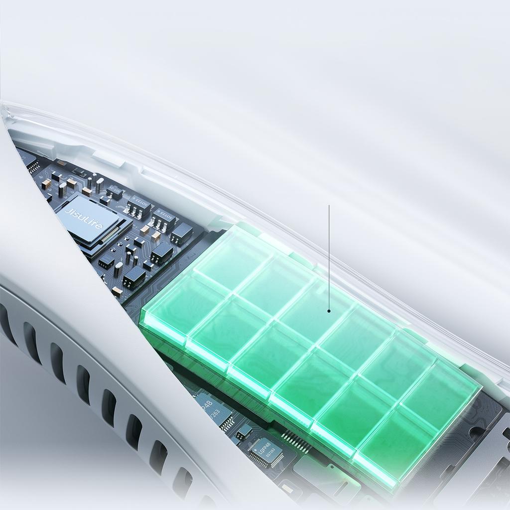 Wentylator Przenośny Wiatrak Na Szyję 4000Mah - Szary