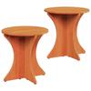 Coffee Table Set 2 Pcs Wax Brown Solid Pine Wood