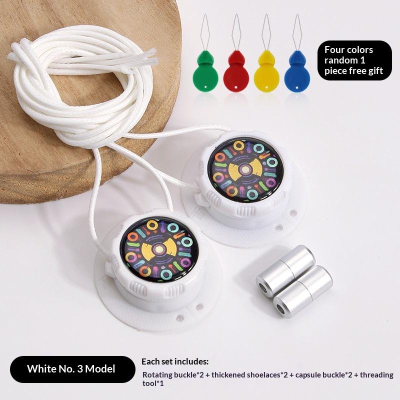 1/3 Sets Lace-Free Swivel Buckle Sports Shoe Laces For Men And Women Casual Lazy Shoes Lace Diy Accessories