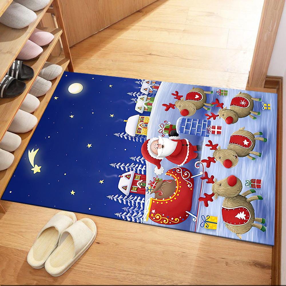 Christmas 207 Carpet Perfect for Game Room Entryway Decorate room Dining Room Antislip Carpet Anime Office Decor