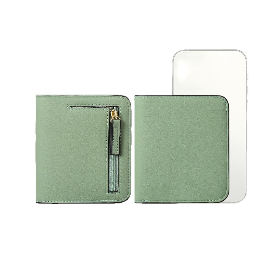 Short Clutch Printed Card Bag PU PU Leather Card Holder Fashion Design Women's Short Wallet  Men
