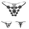 Sexy See Through Women Flower Hollow Low Rise Briefs Underwear T-back Gift