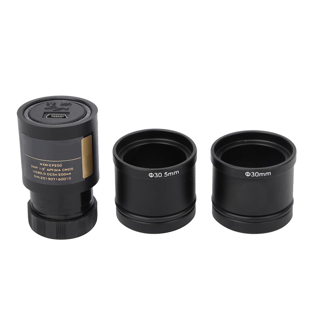 2MP USB 2.0 Electronic Eyepiece for 23.2mm 30.0mm 30.5mm Microscope Drive Free With Two Adapter Ring