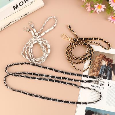 120Cm Purse Chain Strap Crossbody Handbag Chains Replacement Leather Shoulder Bag Chain Straps Diy Women Girl Bag Part Accessory