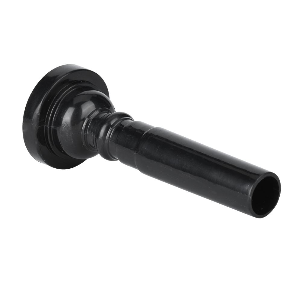 Durable ABS French Horn Trumpet Mouthpiece Musical Instrument Accessory (Black)