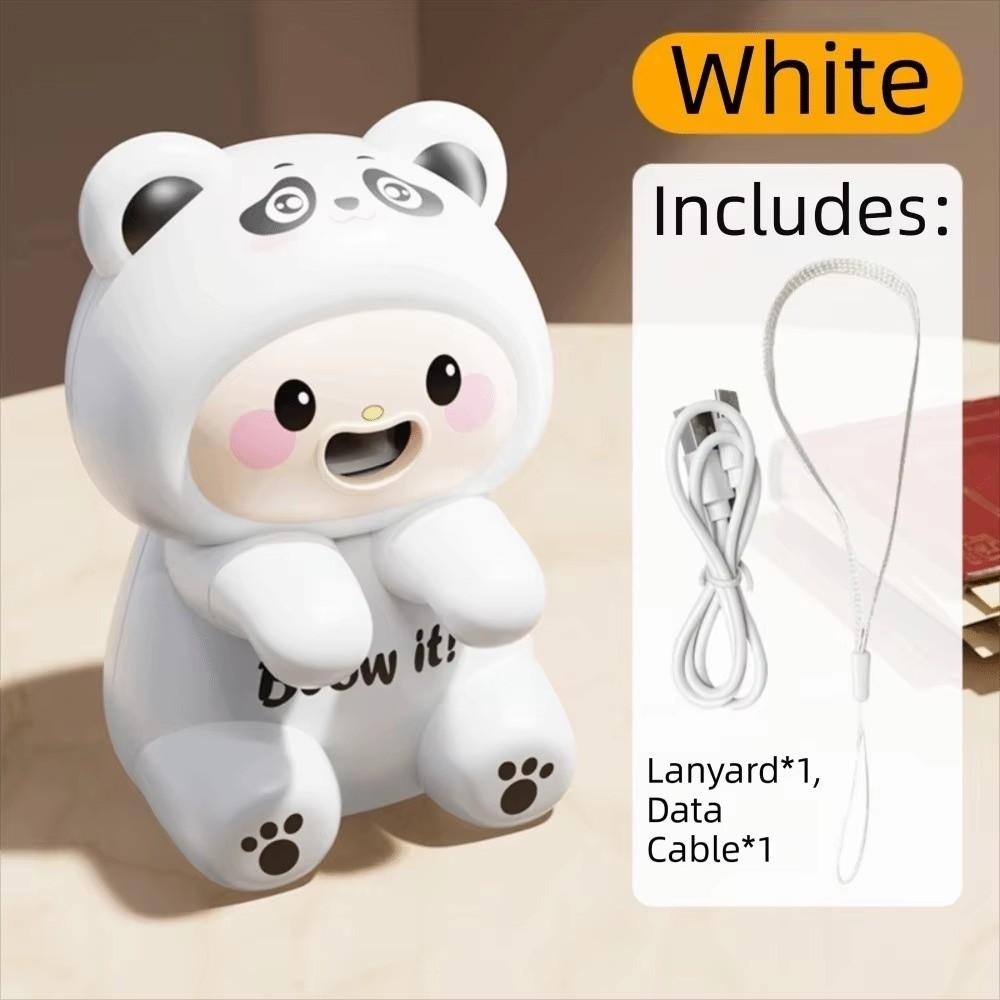 ABS Food Cooling Fan Mini Electric Fan Mini Electric Fan Handheld Cooling Fan  Kids Mealtime белый