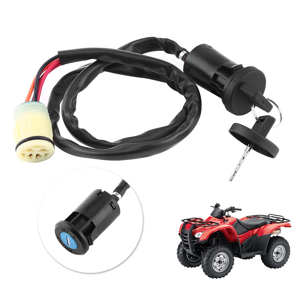Motorcycle ATV Ignition Key Switch Assembly For Honda TRX420 Rancher 07 11 TRX450 Foreman 02 04