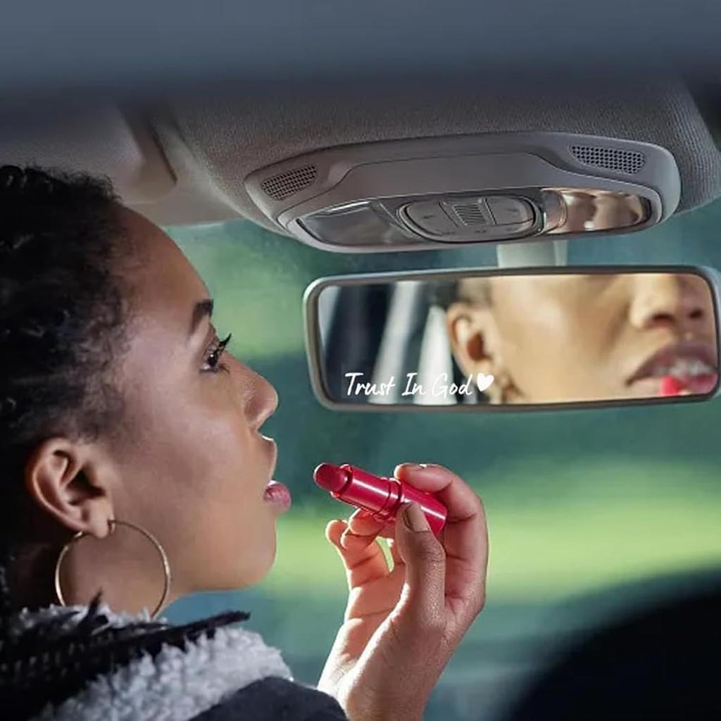 4PCS Car Stickers,Car Accessories Trust In God Rearview Mirror Sticker,Auto Stickers and Decals,Auto Decals for Women,Trust In God Mirror