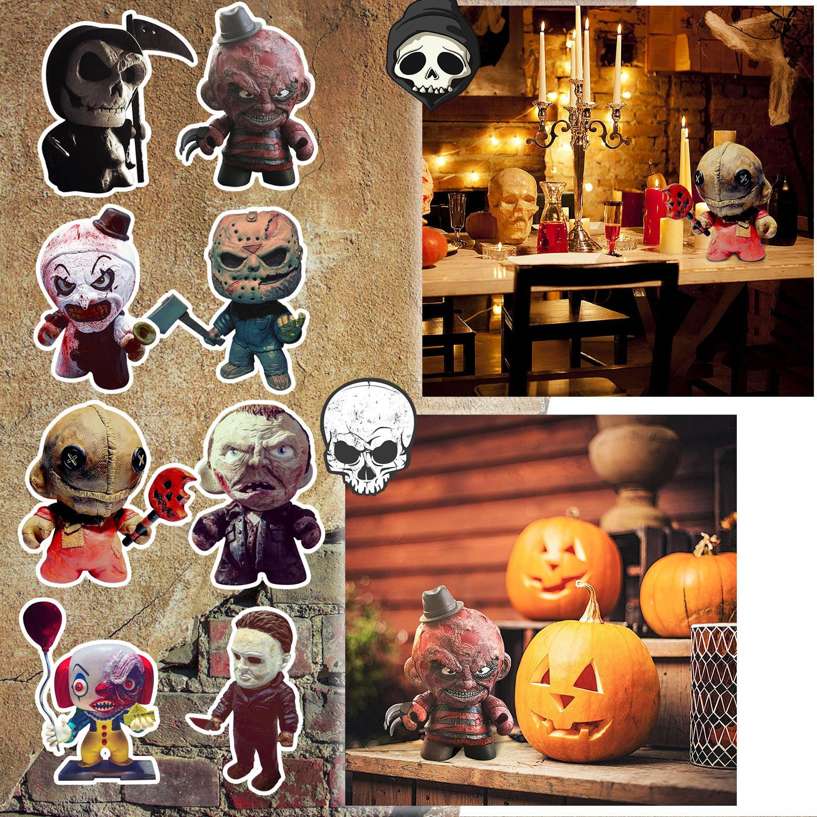 

Фигурка гнома ужасов на Хэллоуин, украшение садового гнома, гном ужасов