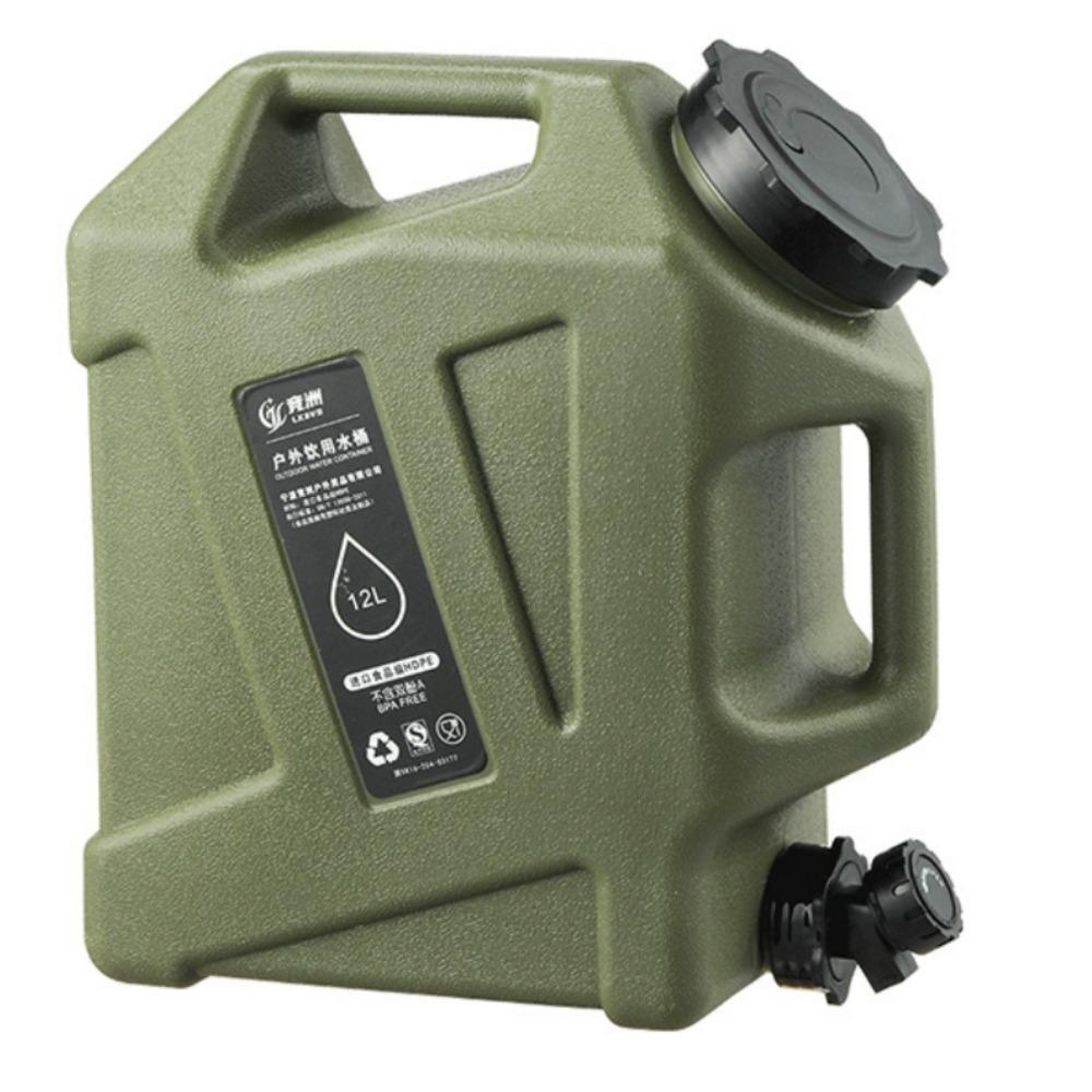 

Портативное ведро для питья на открытом воздухе 12 л, резервуар для воды для кемпинга, контейнер для хранения воды, дорожные принадлежности зелёный
