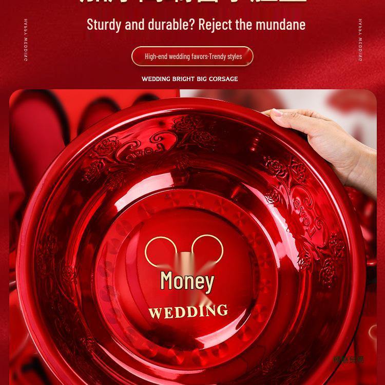 Bridal Dowry Box Set: Complete Red Wedding Toiletries & Gifts