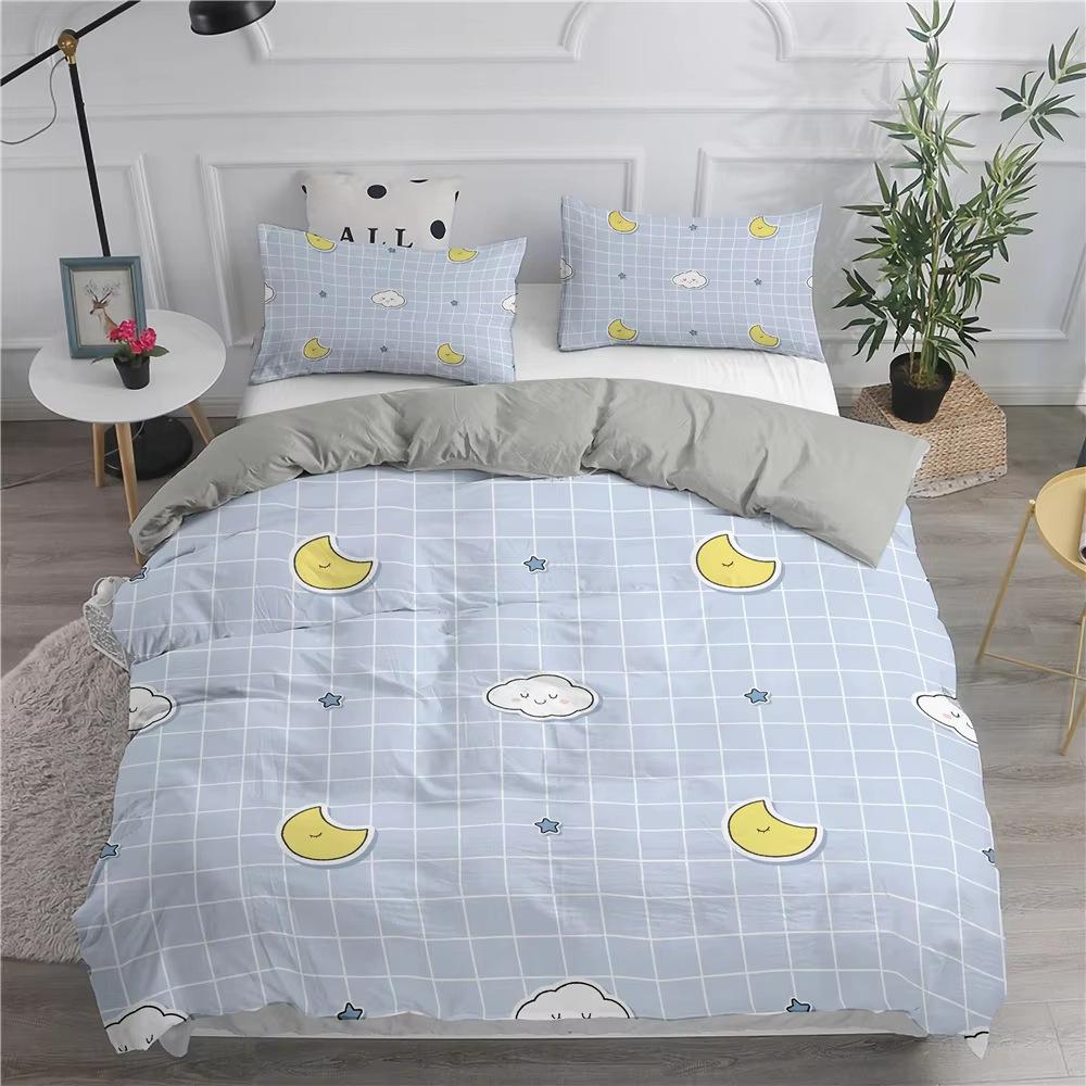 Cartoon Cat Down Comforter Set Bedding Set 3-piece Duvet Cover Set
