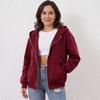 Women's Off Shoulder Zipper Hoodie Sweatshirt  Fashion Clothing Casual Jacket