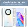 WANLONFENG MF Serie für Honor X9a 5G Hülle TPU+Acryl Klar Handyhülle mit gehärtetem Glasfolie
