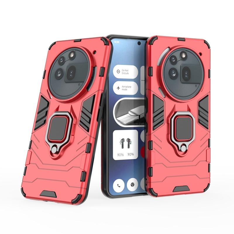 

Для чехла-накладки Nothing Phone 3A Pro Чехлы для Nothing Phone 3A Pro PC Armor Держатель-кольцо Магнитный держатель Fundas Nothing Phone 3A Pro For 3A Pro красный