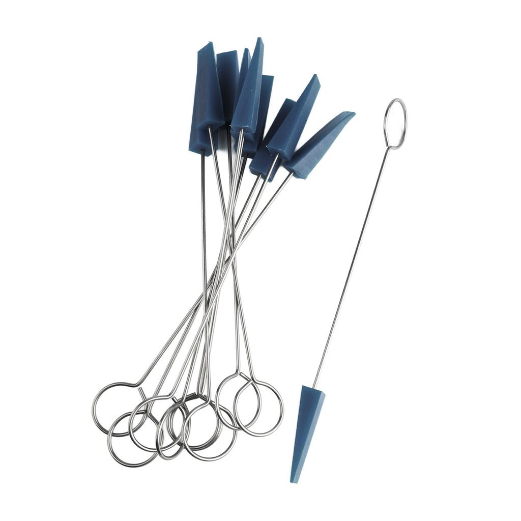 10 STÜCKE Klavierstimm-Dämpfer Metallgriff Dreieckiger Gummi Befestigungswerkzeug Musikinstrument Wartungsset