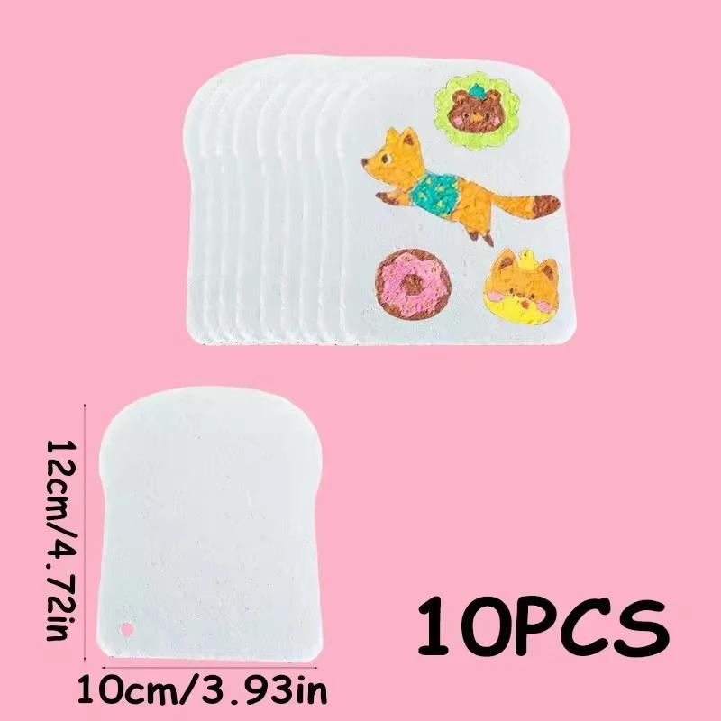 10/100Pcs 3D Drawing Magic Canvas Sponge – Kids DIY Painting Paper for Creative 3D Art & Children’s Craft Projects