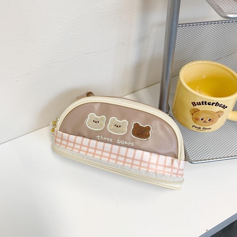 Kawaii Pencil Case Large Capacity Pencil Box Pouch Holder Box Office School Supplies For Kids Pretty Stationery Organizers Gift