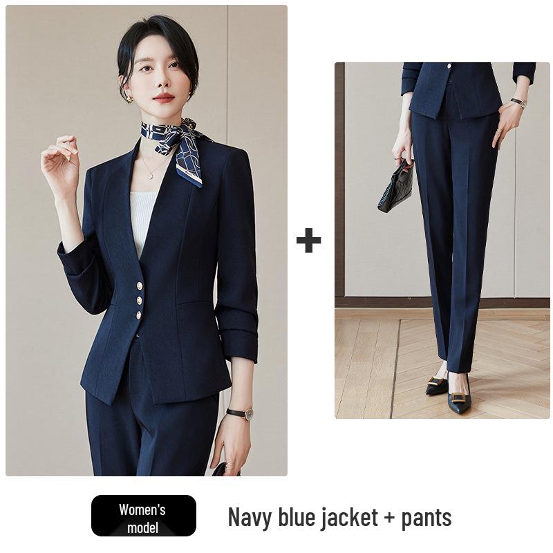 Women's Red Suit Set 2025: Elegant Autumn Formal Wear for Professional Occasions