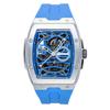 The Challenger Polyurethane Strap Blue Skeleton Dial Automatic I12308 Men's Watch