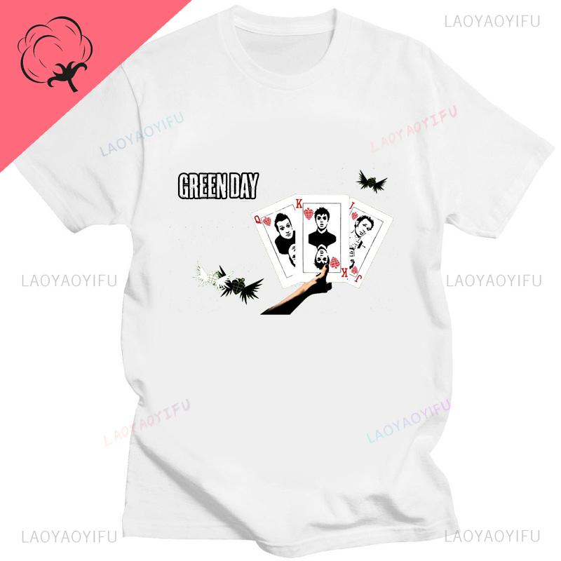 Green Day American Idiot Albuum Cover Tshirts Unisex Women Oversized Tshirts Novelty Funny Streetwear Summer Comfortable Tee