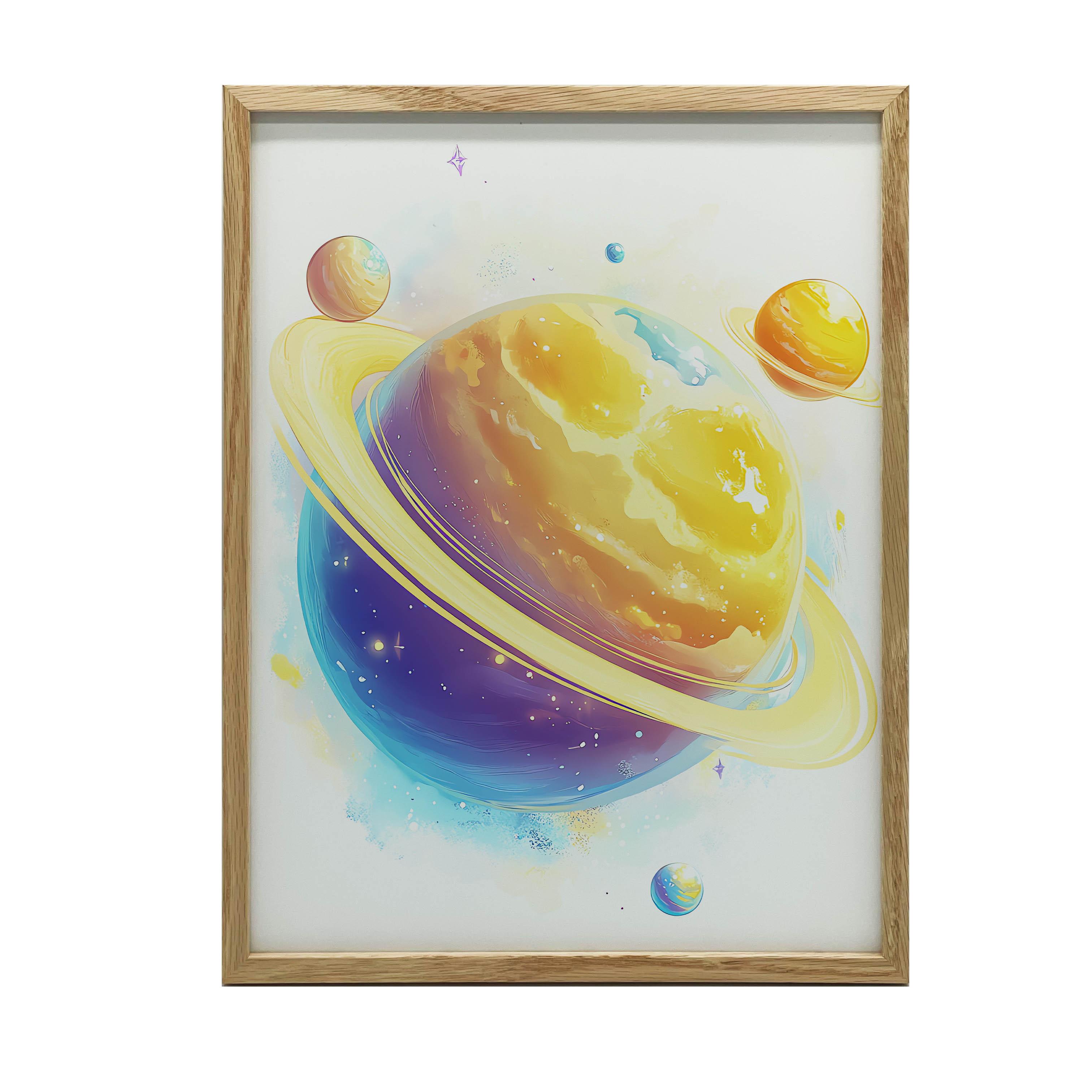 Poster Armonia Cosmica Poster Armonia Cosmica, 30X40 Cm, Cornice in Alluminio Dorata, Carta Opaca 230 Gsm 36