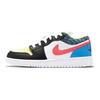 Air Jordan 1 Low GS Funky Patterns Kids Sneakers White Black Light-Fusion-Red DH5927-006