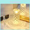 Ins Style Crystal Night Light Led Rose Atmosphere Lamp For Bedroom Decoration