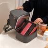 Bolsa de almoço de camada dupla grande para adultos e crianças, bolsa de almoço com isolamento térmico, portátil, para viagem ao ar livre, piquenique, recipiente de armazenamento de alimentos