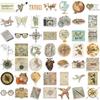 50Pcs Travel The Map Stickers Children's Diy Computer Luggage Waterproof Decoration Student Sticker Stationery